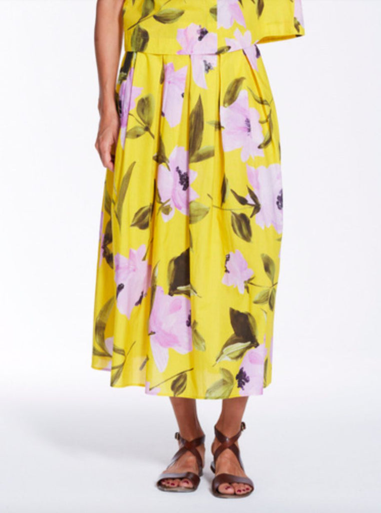 0039 Italy - Kylie Cotton Printed Skirt-0039 Italy-treehaus