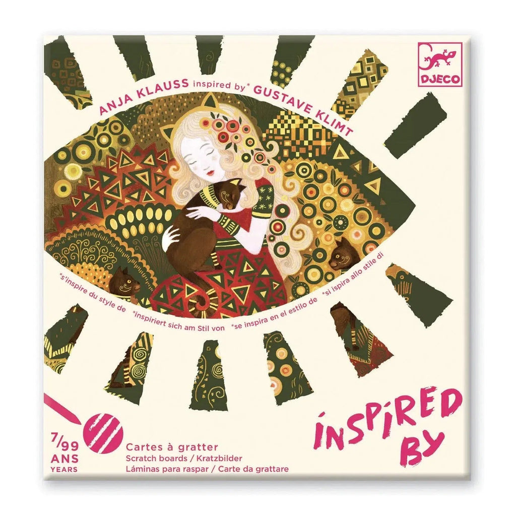 Djeco - Inspired by Klimt - Goddesses Scratch Boards Art Kit-Djeco-treehaus