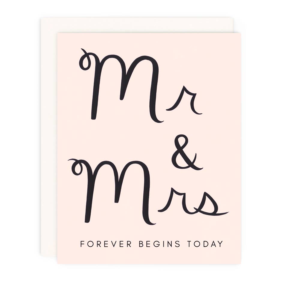 Girl w/ Knife - Mr & Mrs Forever Greeting Card-Girl w/ Knife-treehaus