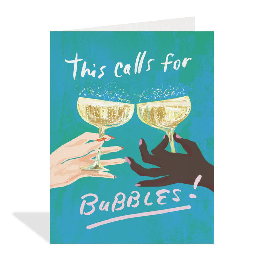 Halfpenny Postage - Calls for Bubbles - Celebration Card-Halfpenny Postage-treehaus