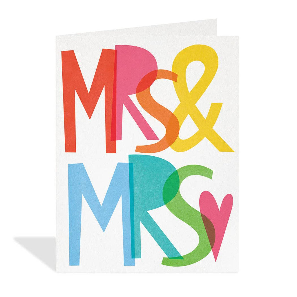Halfpenny Postage - Mrs and Mrs - Wedding Card-Halfpenny Postage-treehaus