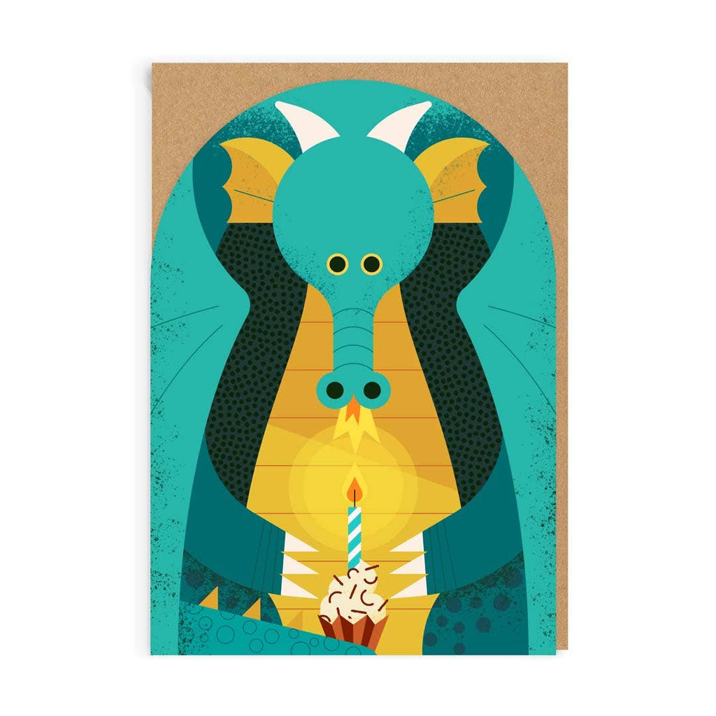 Ohh Deer - Birthday Dragon Greeting Card-Ohh Deer-treehaus