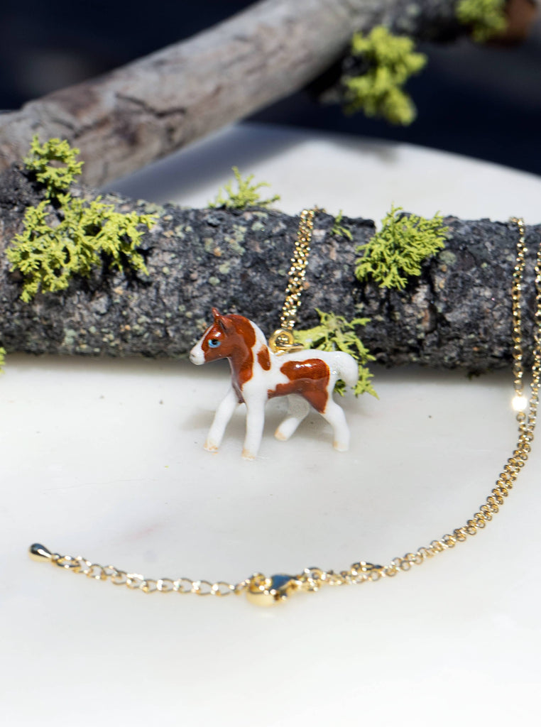 Peter and June - Tiny Yay or Neigh Necklace-Peter and June-treehaus