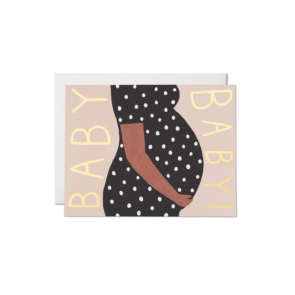 Red Cap Cards - Baby Bump Card-Red Cap Cards-treehaus
