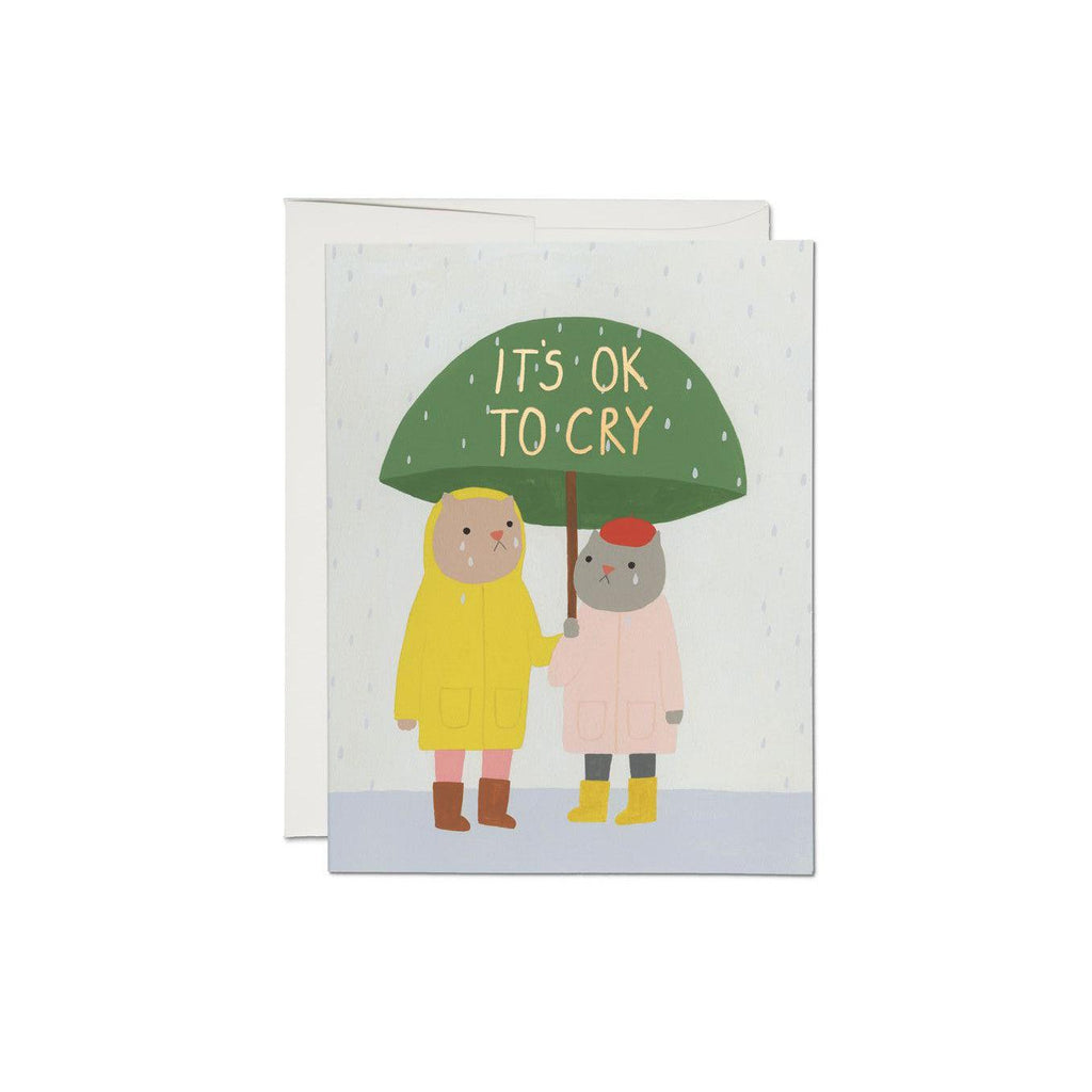 Red Cap Cards - It's OK to Cry Sympathy-Red Cap Cards-treehaus