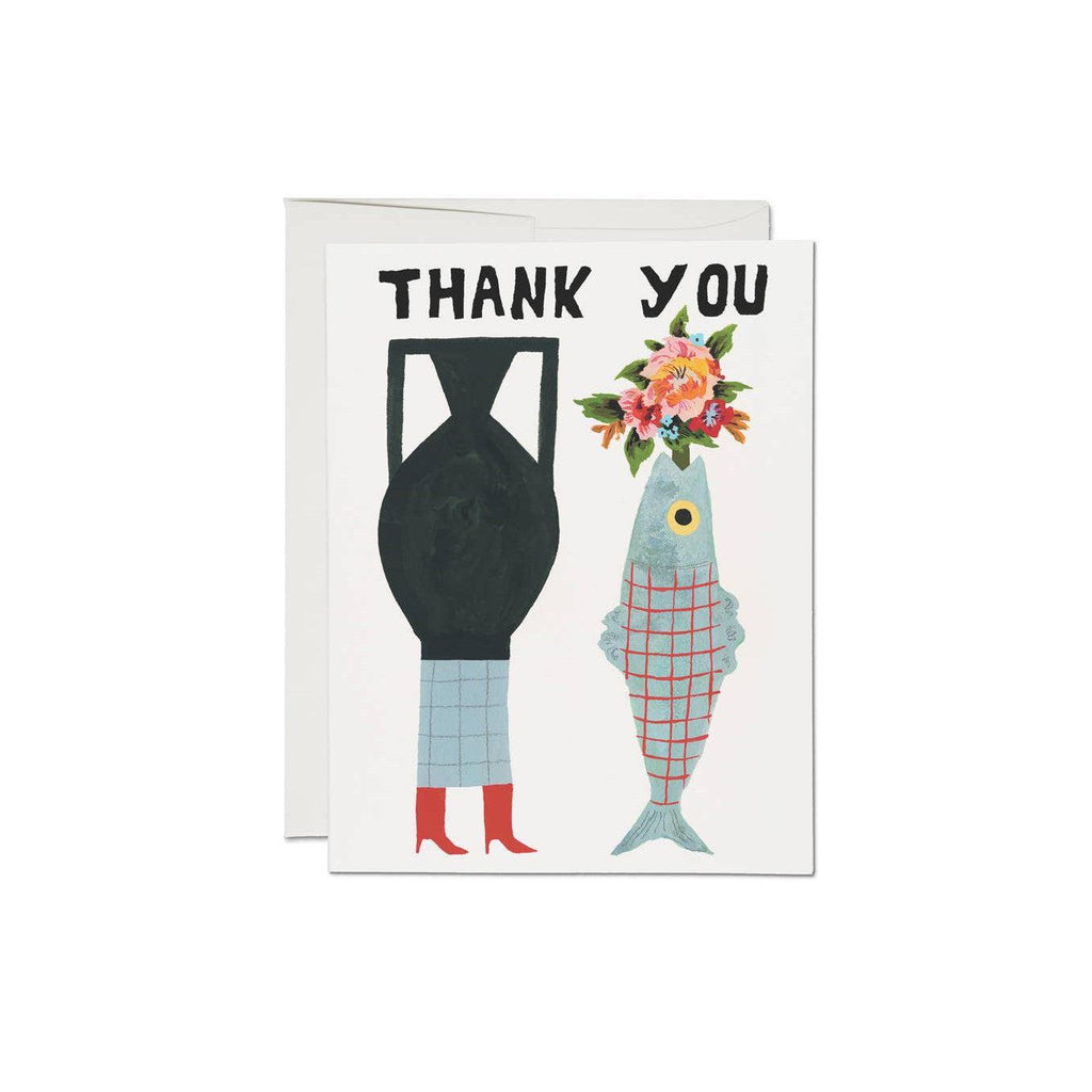 Red Cap Cards - Vases Thank You-Red Cap Cards-treehaus