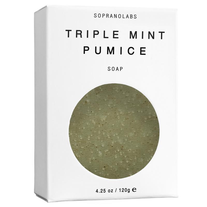 Soprano Labs - Triple Mint Pumice Soap-Soprano Labs-treehaus