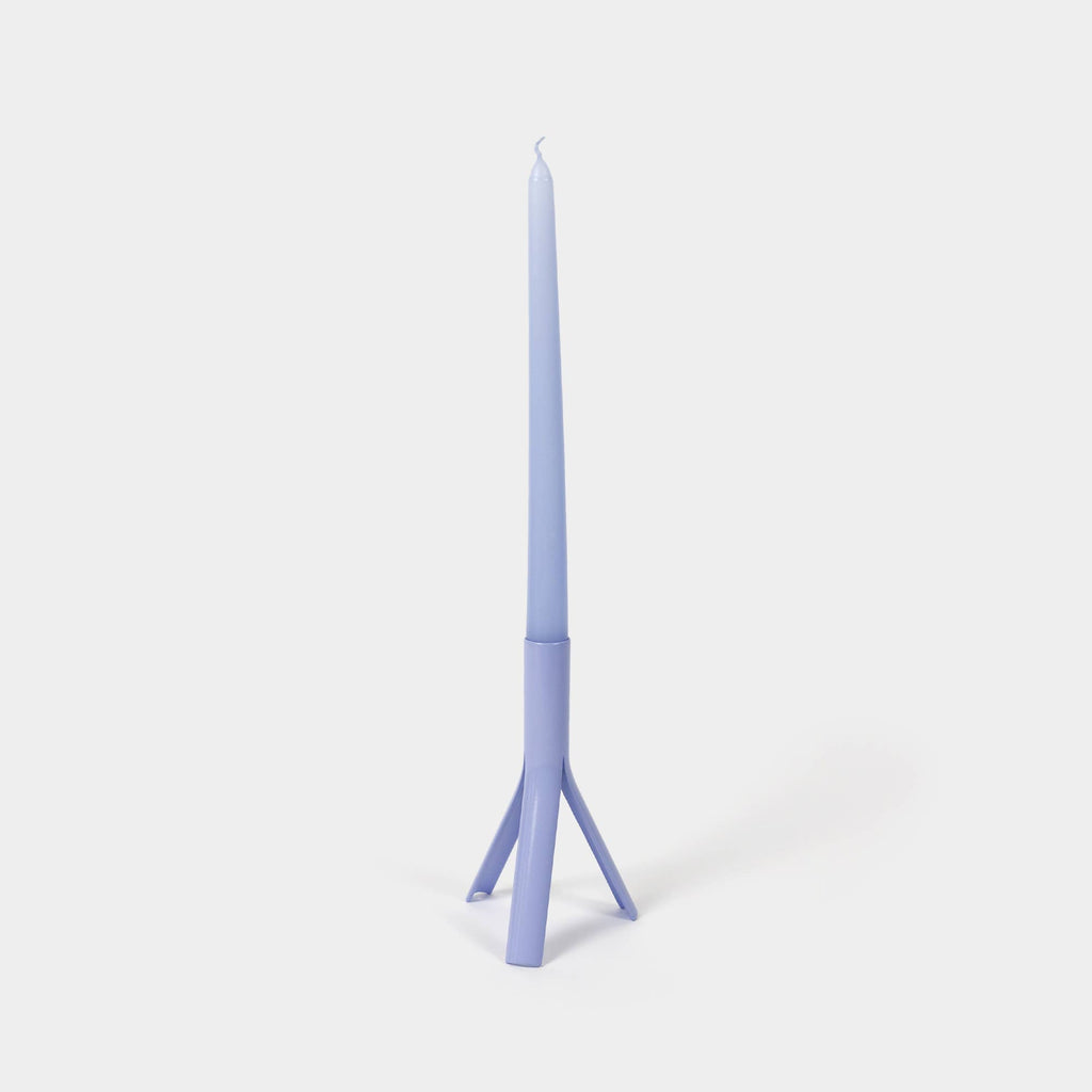 54 Celsius - Set Taper Candles (4 Pack) + Steel Rocket Holder - Lavender-54 Celsius-treehaus