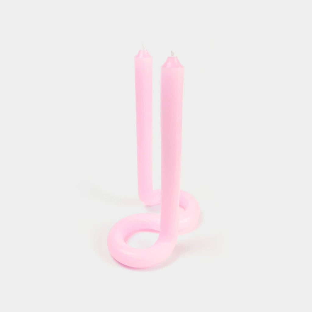 54 Celsius - Twist Candle Sticks 9.5" - Light Pink-54 Celsius-treehaus