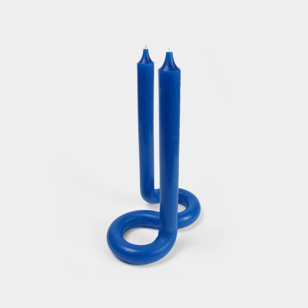 54 Celsius - Twist Candle Sticks 9.5" - Royal Blue-54 Celsius-treehaus