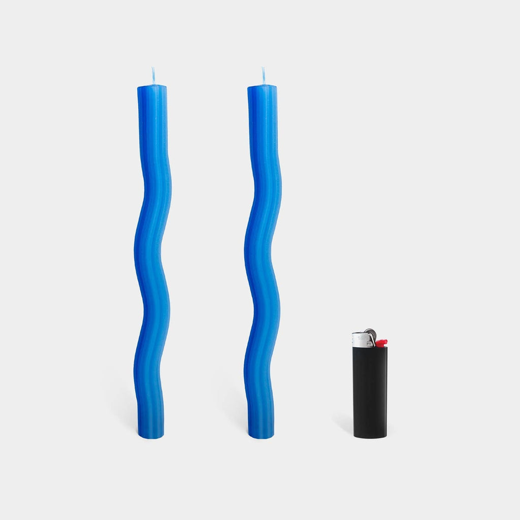 54 Celsius - Wiggle Candles - 11" - Blue-54 Celsius-treehaus