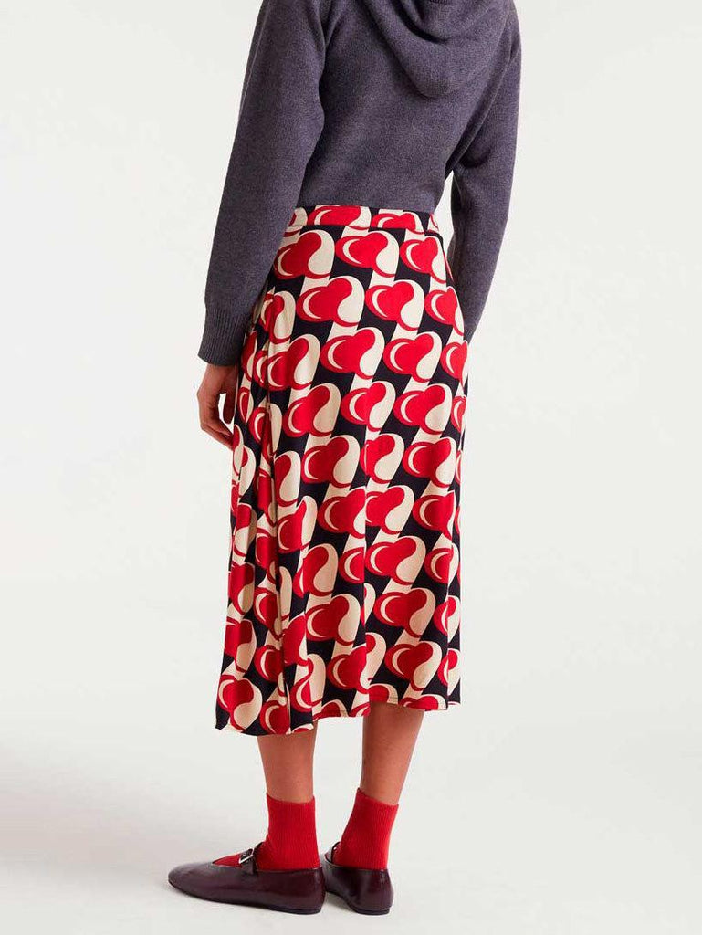 Compañia Fantasica - Bold Heart Midi Skirt-Compañia Fantasica-treehaus