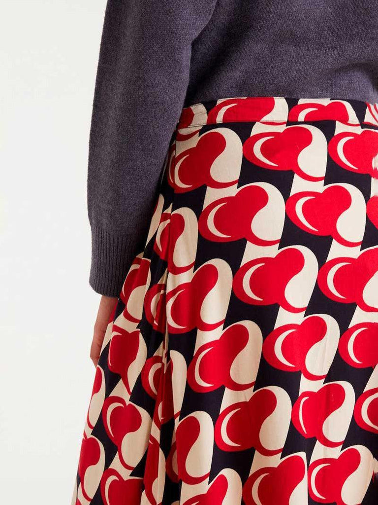 Compañia Fantasica - Bold Heart Midi Skirt-Compañia Fantasica-treehaus