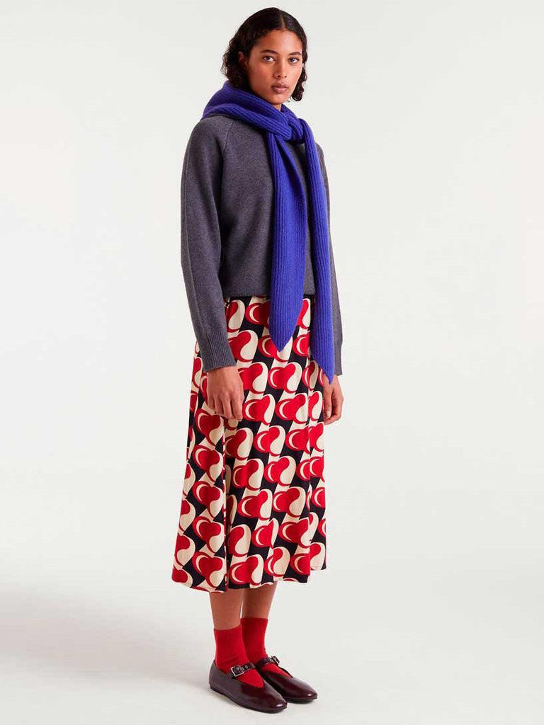 Compañia Fantasica - Bold Heart Midi Skirt-Compañia Fantasica-treehaus