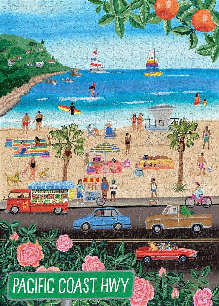 Hachette - Pacific Coasting: Beach Life 1,000 Piece Puzzle-Hachette-treehaus