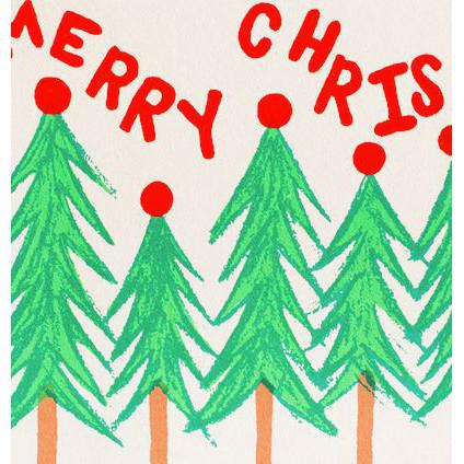 Alphabet Studios - CHRISTMAS TREES GREETING CARD BOX OF 6-Alphabet Studios-treehaus