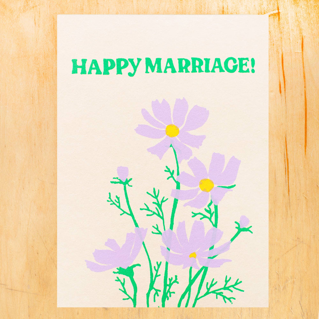 Alphabet Studios - HAPPY MARRIAGE CARD-Alphabet Studios-treehaus