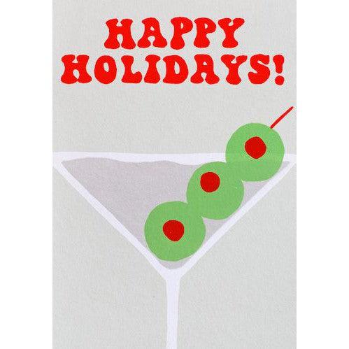 Alphabet Studios - HOLIDAY MARTINI GREETING CARD-Alphabet Studios-treehaus