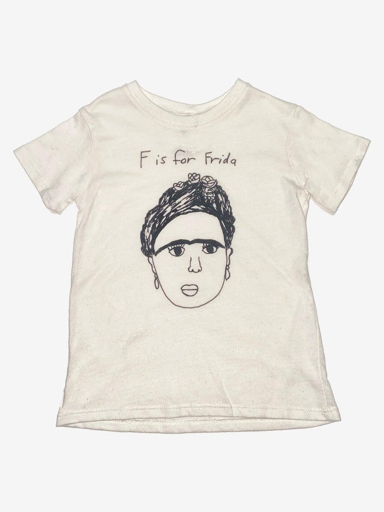 Anchors-n-Asteroids - F is For Frida Kid's T-Shirt-Anchors-n-Asteroids-treehaus