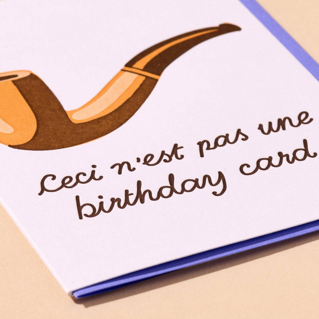 And Here We Are - Magritte Pipe Birthday Card-And Here We Are-treehaus