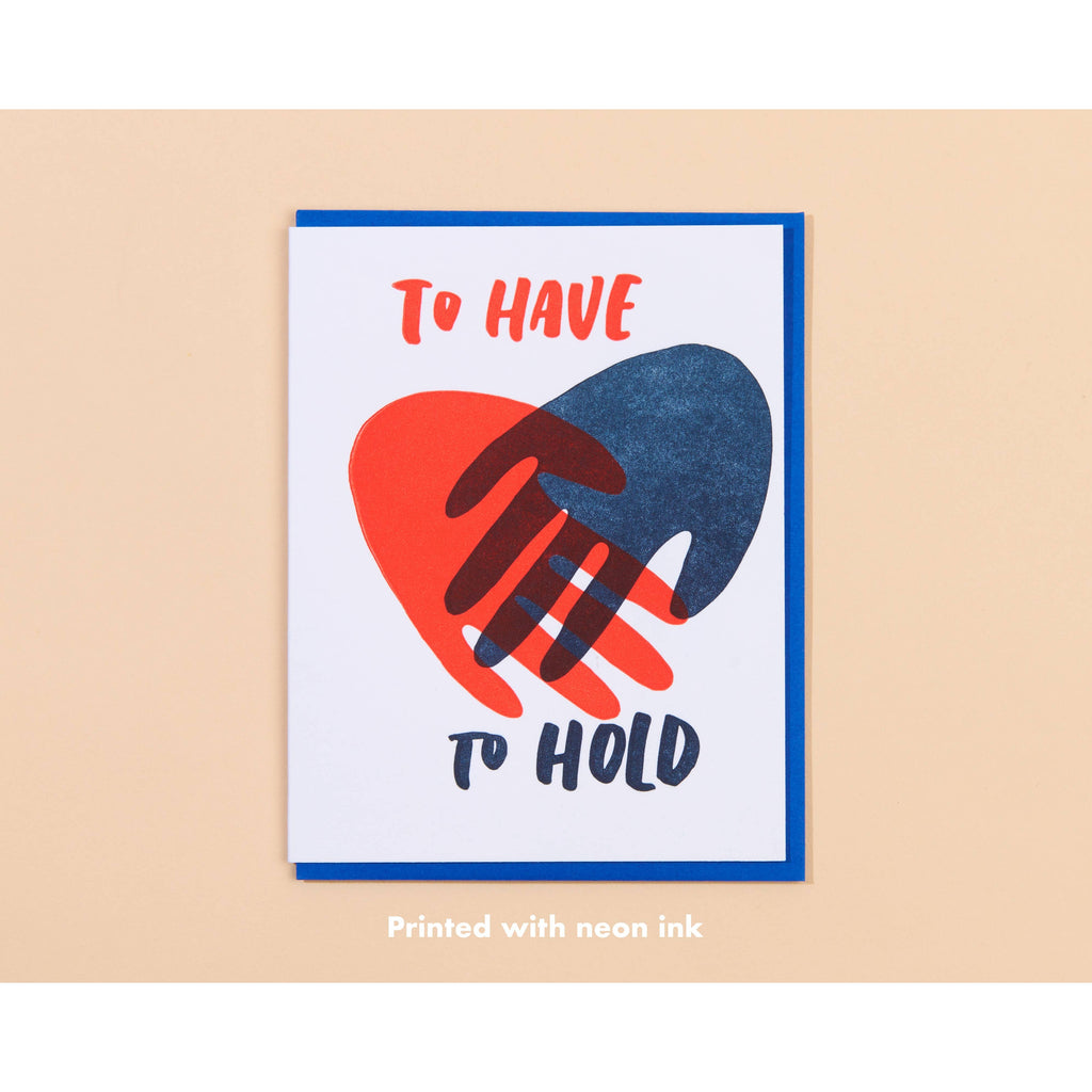 And Here We are - Hand Hold Wedding Card-And Here We Are-treehaus