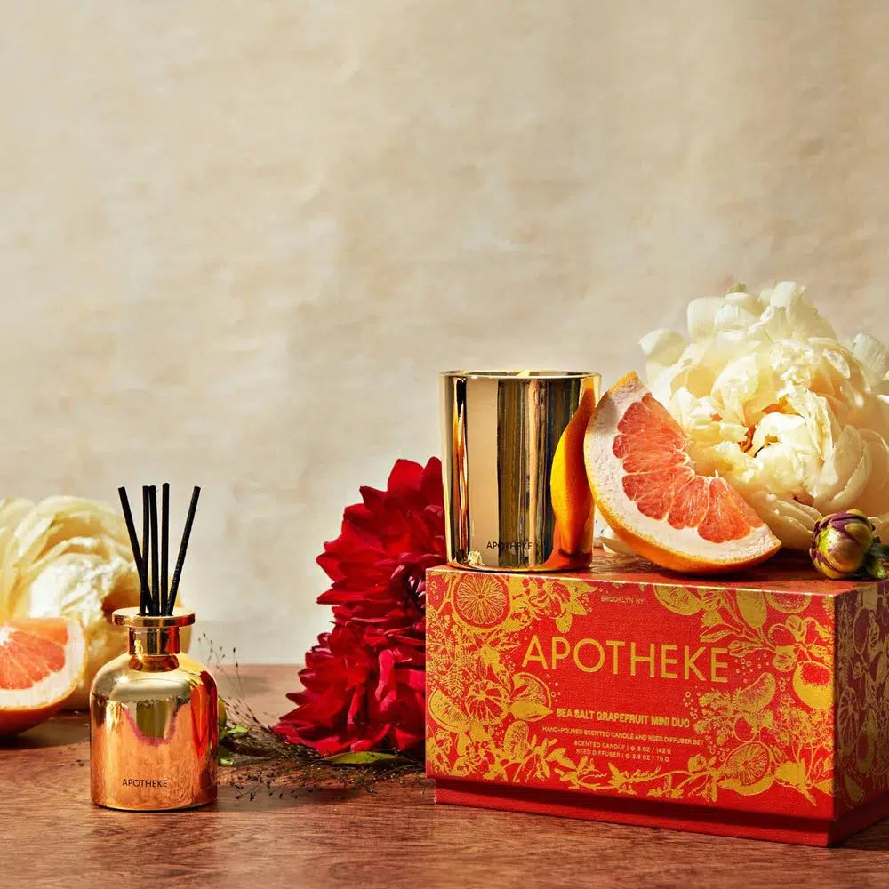 Apotheke -Sea Salt Grapefruit - Candle and Reed Diffuser Duo-Apotheke-treehaus