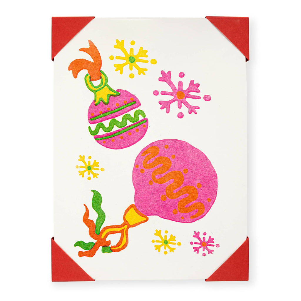 Archivist Gallery - Baubles - Mini Christmas Cards - 5-Pack-Archivist Gallery | United States & Canada-treehaus