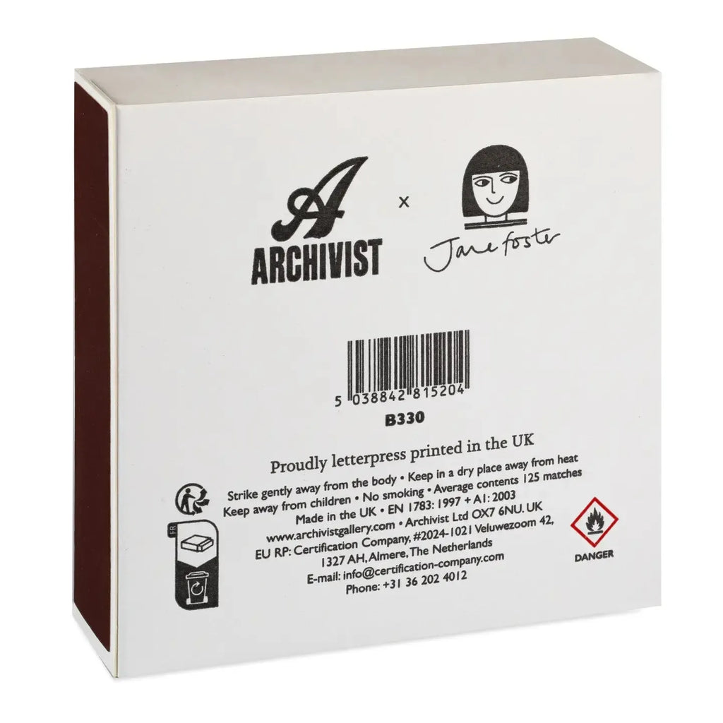 Archivist Gallery - Cat by Jane Foster - Square Safety Matches-Archivist Gallery-treehaus