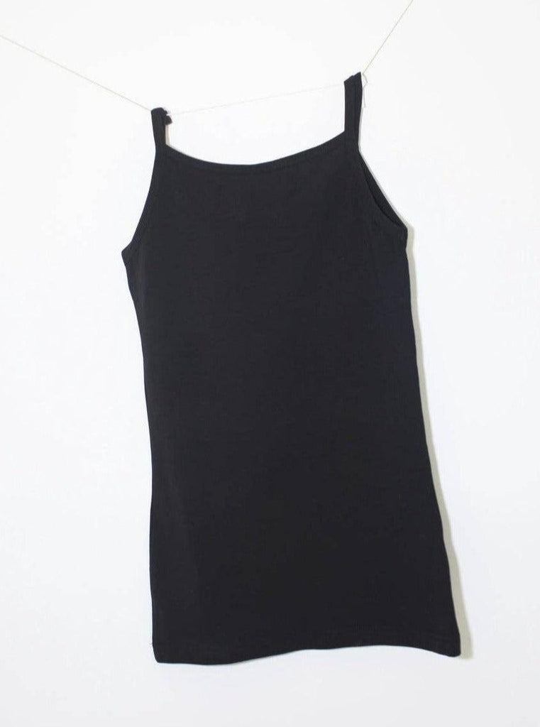 Ashley Rowe - Cotton Tank Top - Black-Ashley Rowe-treehaus