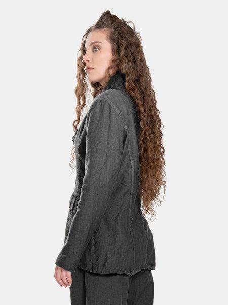 Baci - Flap Pocket Jacket - Pewter-Baci-treehaus