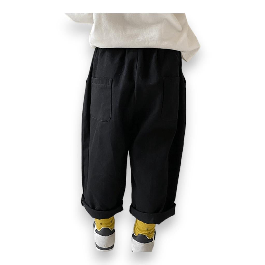Best Day Ever Kids - City Kid Baggy Pant - Black-Best Day Ever Kids-treehaus