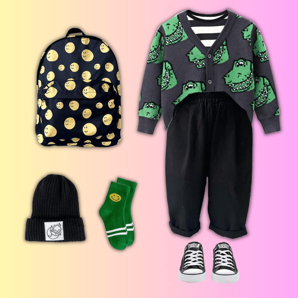 Best Day Ever Kids - City Kid Baggy Pant - Black-Best Day Ever Kids-treehaus