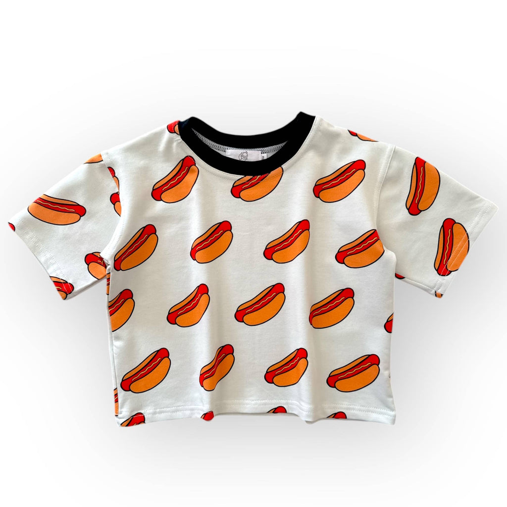 Best Day Ever Kids - Hot Dog! Oversized Tee-Best Day Ever Kids-treehaus