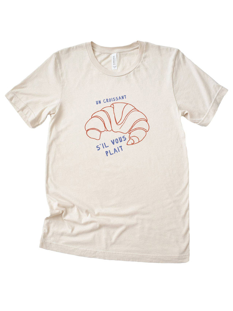 Boheme Bliss - Un Croissant Unisex Short Sleeve T-Shirt-Boheme Bliss-treehaus
