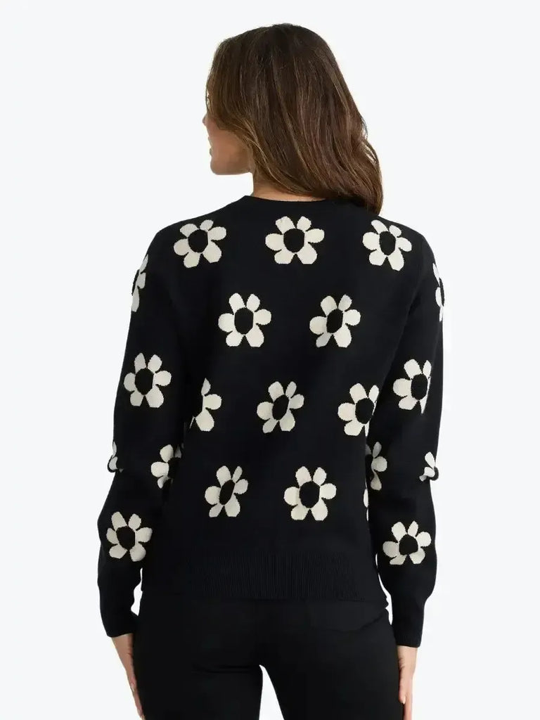Brave + True - Flower Knit - Black w/ Natural-brave+true-treehaus