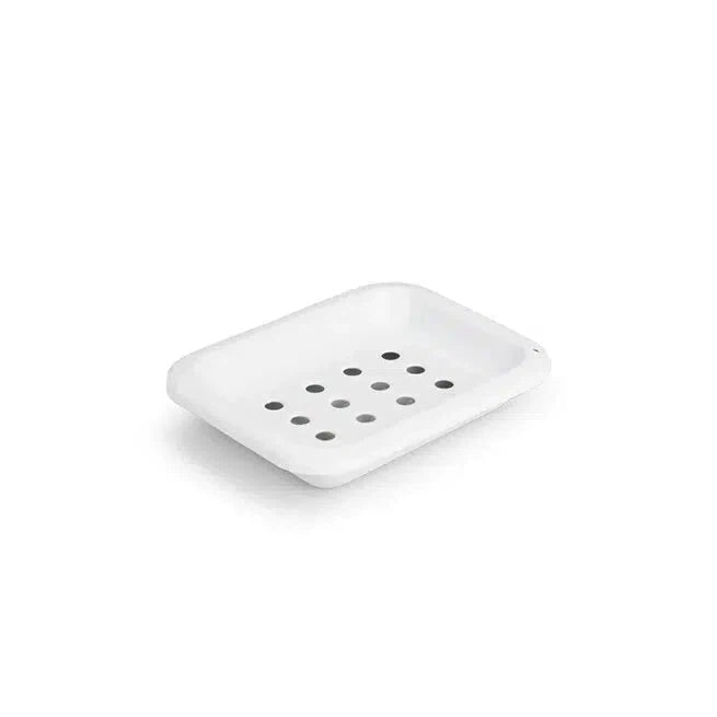 British Colour Standard - Enamel Soap Dish - Bright White-British Colour Standard-treehaus