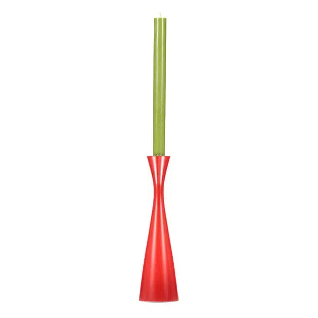 British Colour Standard - Wooden Candle Holder - Tall - Oriental Red-British Colour Standard-treehaus