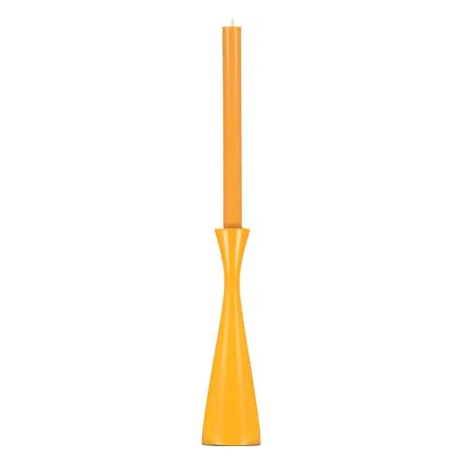 British Colour Standard - Wooden Candle Holder - Tall - Saffron Yellow-British Colour Standard-treehaus