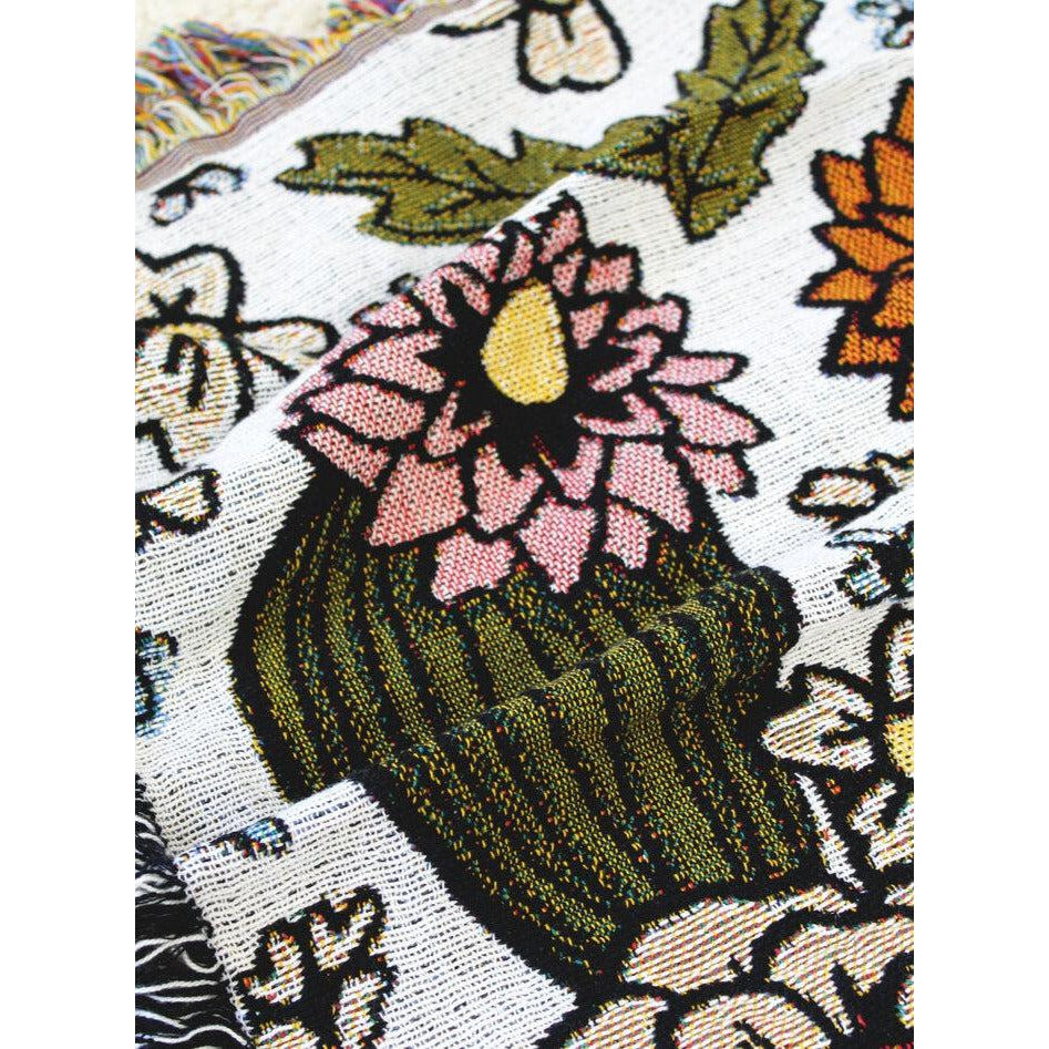Calhoun & Co. - Cactus Party Tapestry Blanket-Calhoun & Co.-treehaus