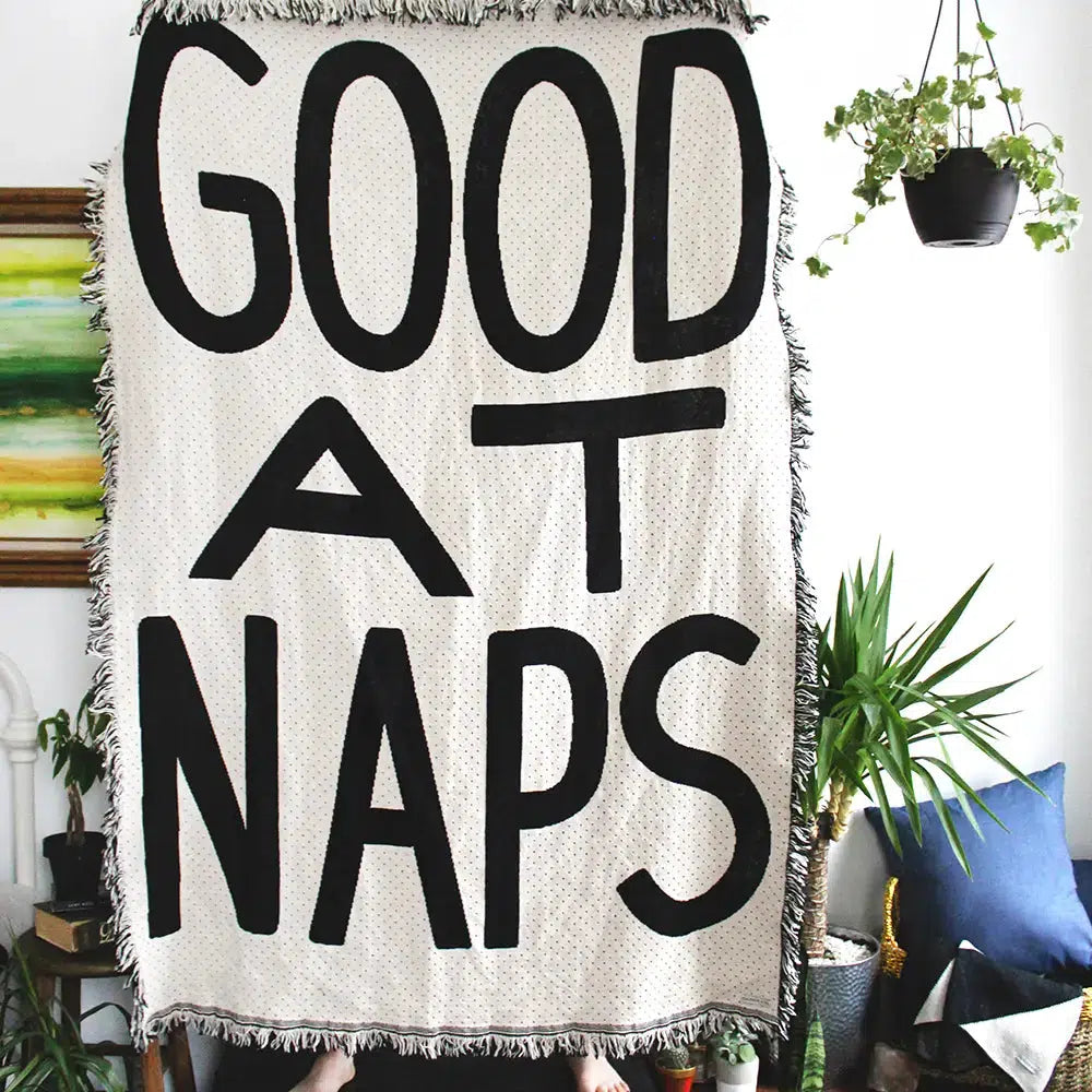 Calhoun & Co. - Good At Naps Blanket-Calhoun & Co.-treehaus