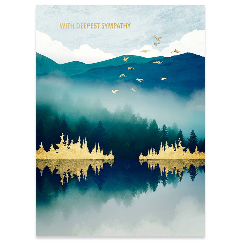 Calypso Cards Inc. - Mist Reflection Sympathy Card-Calypso Cards Inc.-treehaus