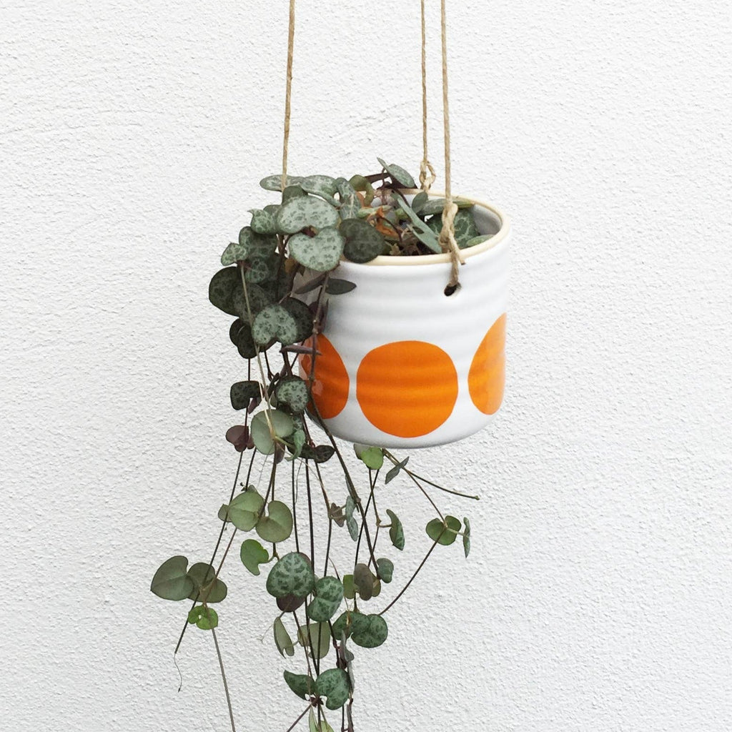 Camilla Engdahl - ULLA - Small Hanging Pot - Orange-camillaengdahl-treehaus