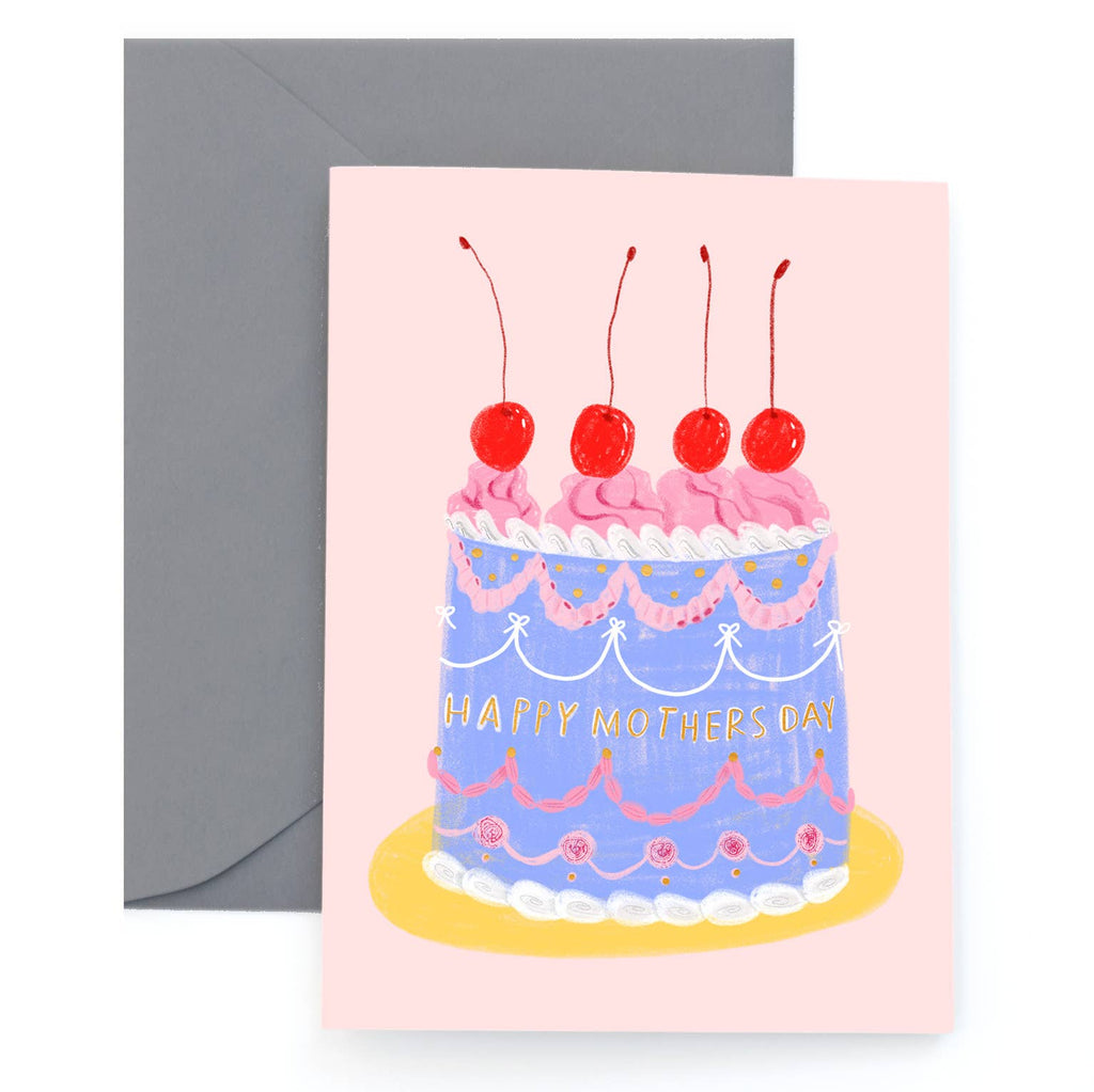 Carolyn Suzuki - CAKE FOR MOM - Mother's Day Card-Carolyn Suzuki-treehaus