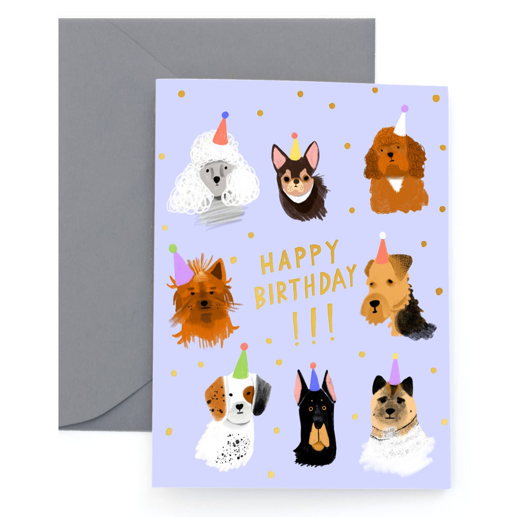 Carolyn Suzuki - CANINE CREW - Birthday Card-Carolyn Suzuki-treehaus