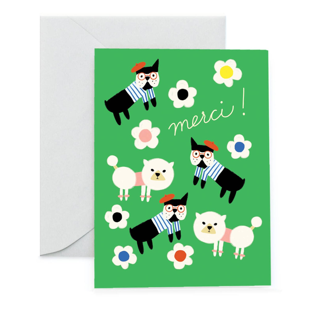 Carolyn Suzuki - MERCI BEAUCOUP - Thank You Card-Carolyn Suzuki-treehaus