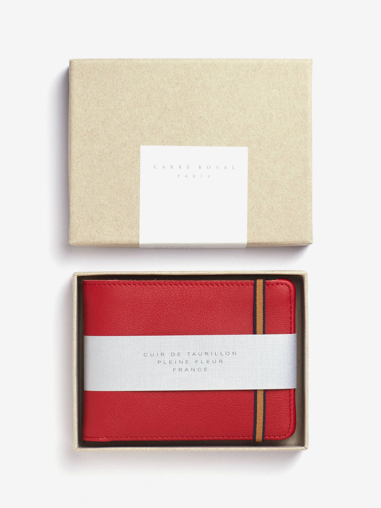 Carre Royal - Red Minimalist Wallet-Carre Royal-treehaus