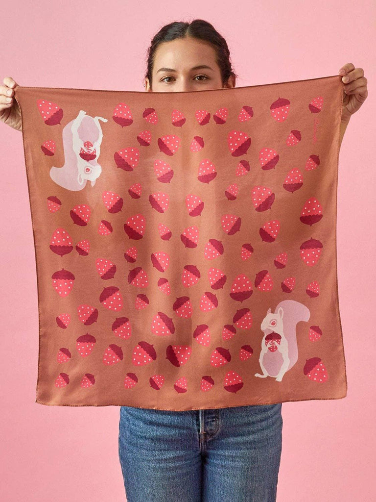 Centinelle - Albino Squirrel - Cotton Silk Bandana-Centinelle-treehaus