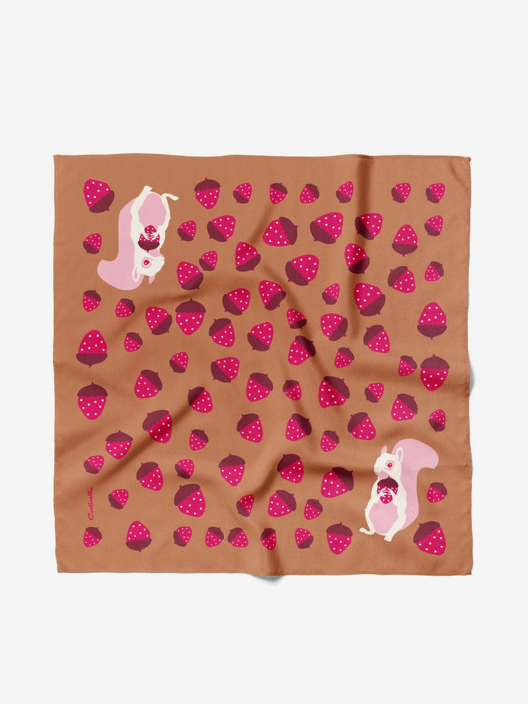 Centinelle - Albino Squirrel - Cotton Silk Bandana-Centinelle-treehaus