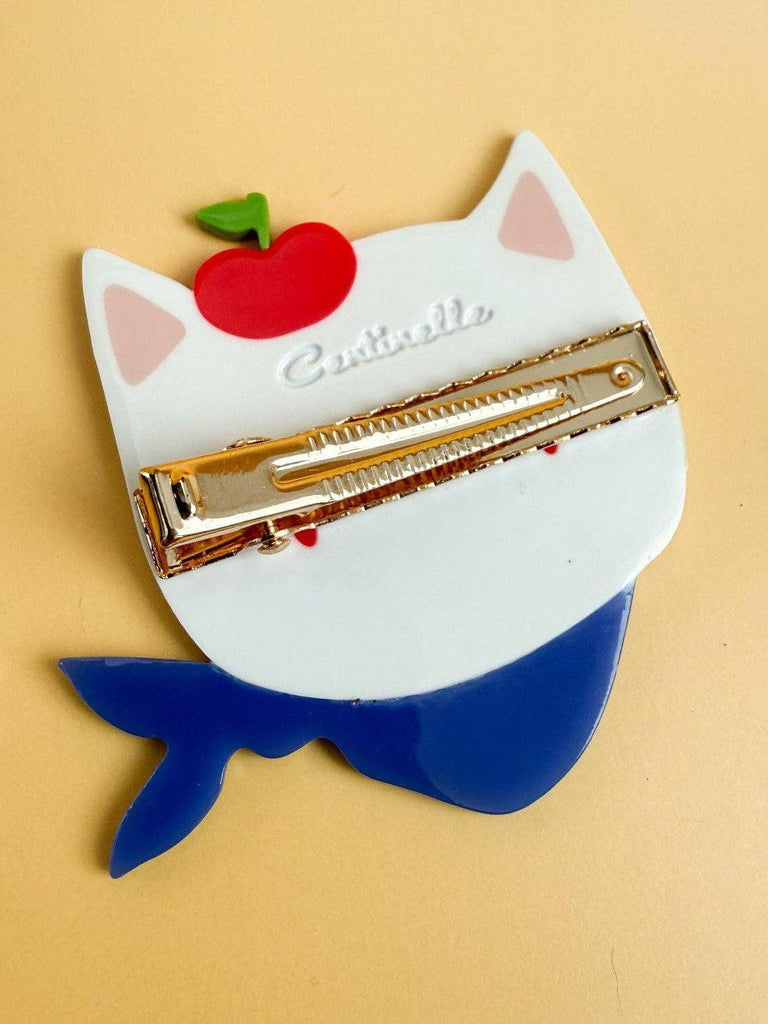 Centinelle - Apples Kitty Cat Alligator Hair Clip-Centinelle-treehaus