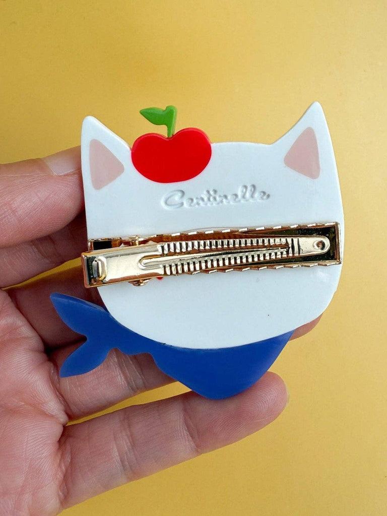 Centinelle - Apples Kitty Cat Alligator Hair Clip-Centinelle-treehaus